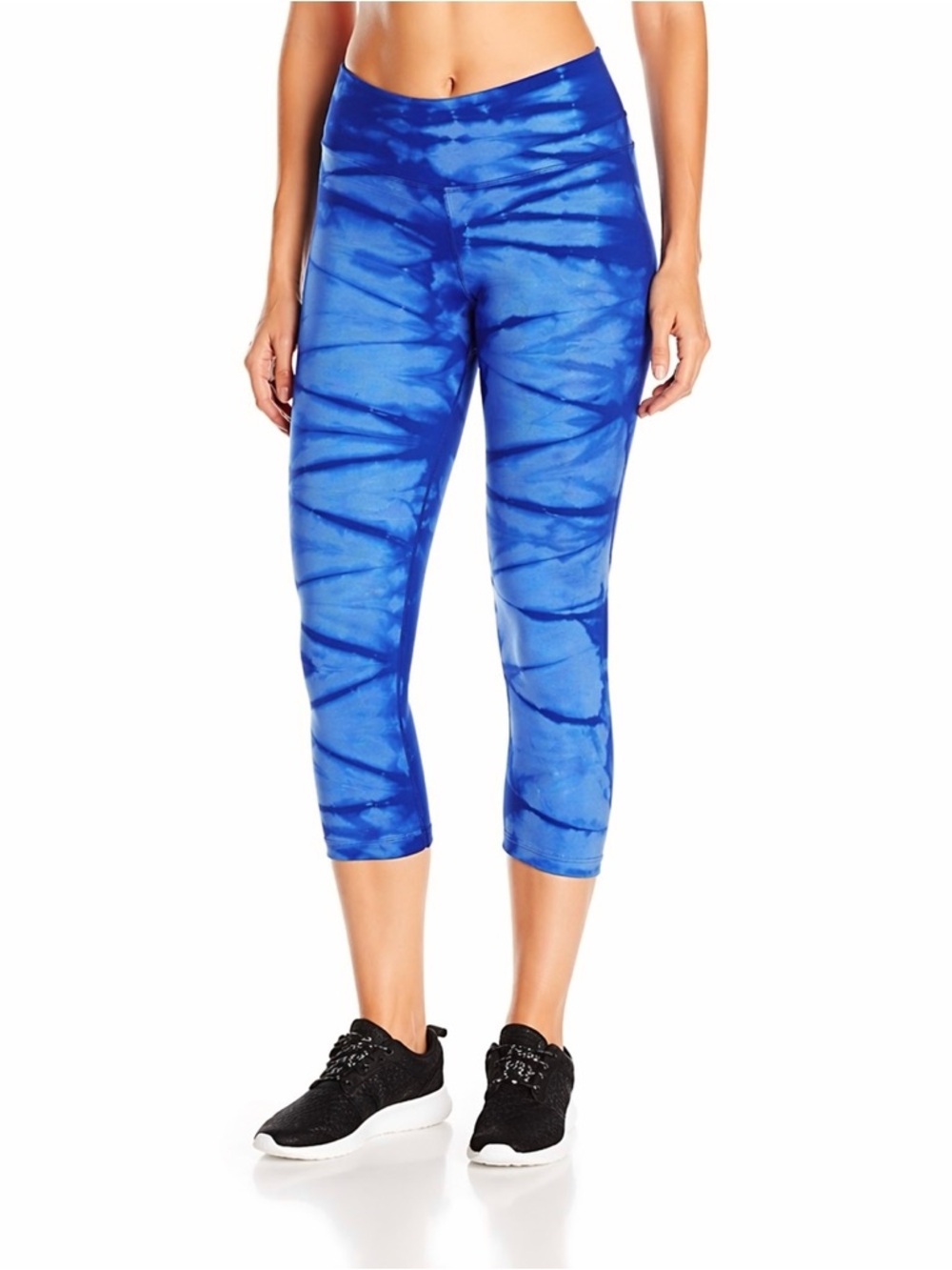 Nux Blue Tie Dye Capri Leggings Size M